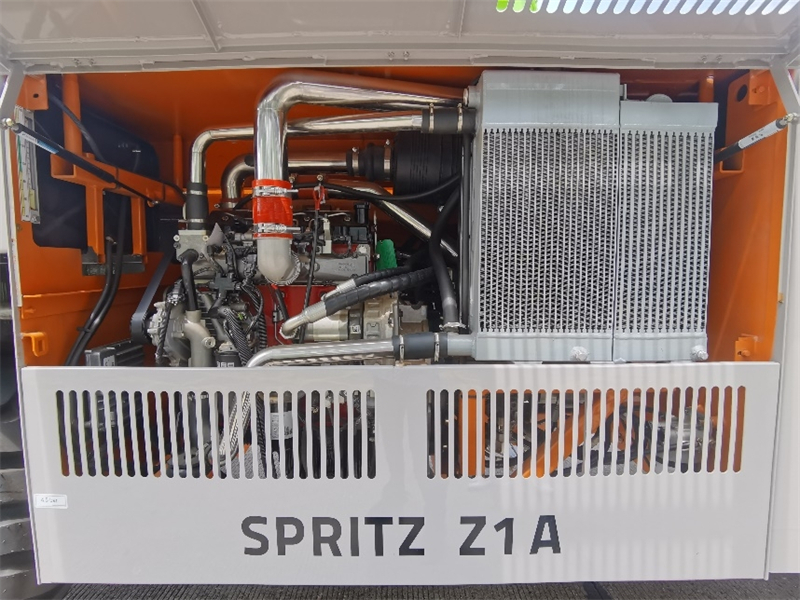 【多图】【VR全景展示】中联重科SPRITZ Z1A湿喷机发动机细节图_高清图