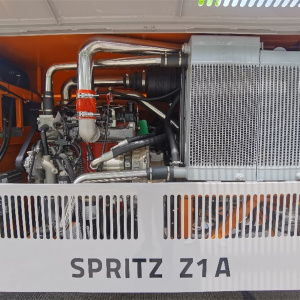 【多图】【VR全景展示】中联重科SPRITZ Z1A湿喷机发动机细节图_高清图
