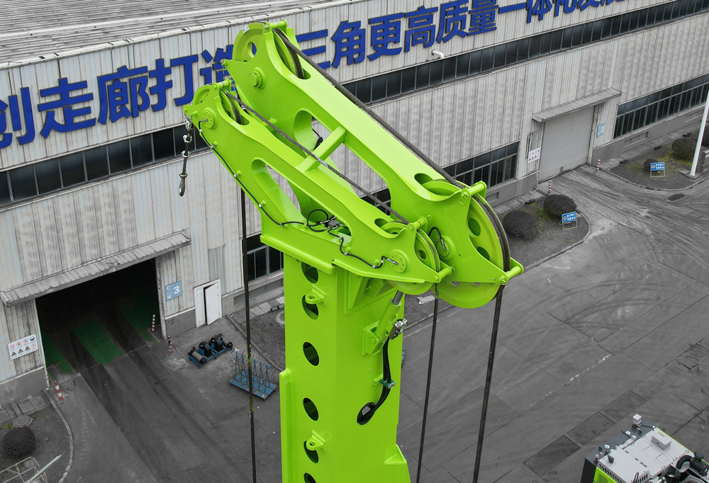 【VR全景展示】中联重科ZR240G旋挖钻机可折叠桅杆，吊锚架