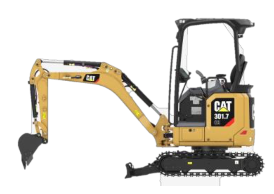 【多图】Cat® 301.7 CR迷你型挖掘机油缸上置细节图_高清图