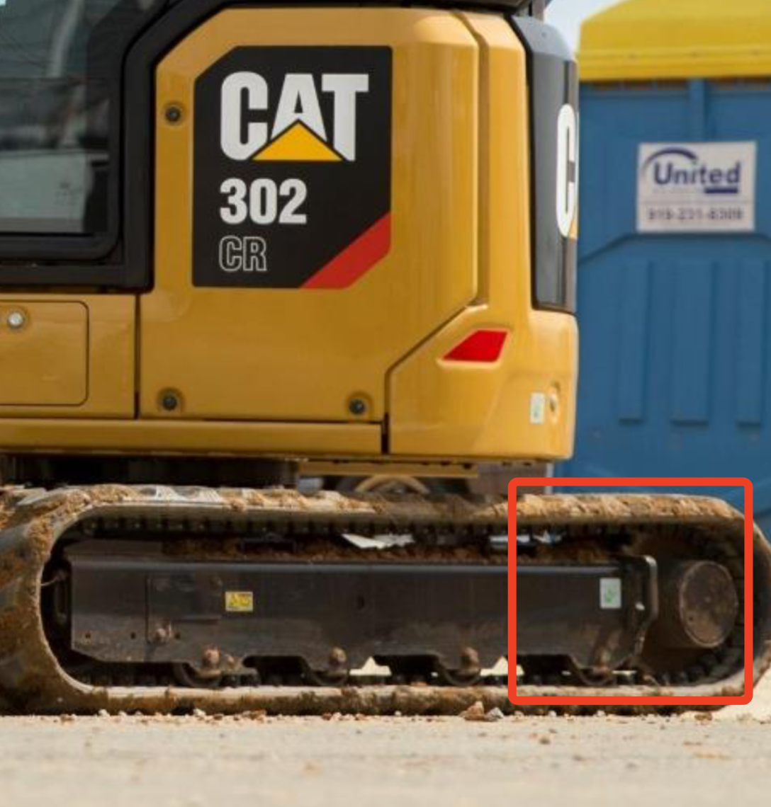 【多圖】Cat®302 CR迷你型挖掘機下車架栓係點細節圖_高清圖