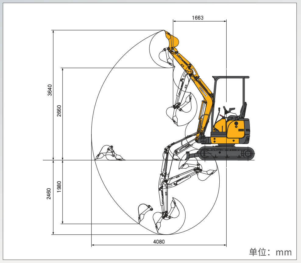 【多图】KATO加藤HD20VXT挖掘机更大的作业范围细节图_高清图
