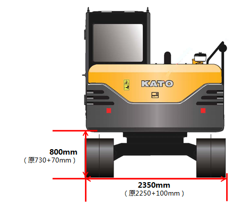 【多图】KATO加藤HD100NS挖掘机（升级版）底盘升级设计细节图_高清图