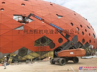 广州桥底翻新工程用高空车租赁，20米直臂式高空作业车租赁