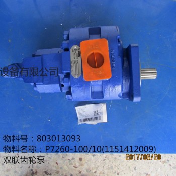 徐工液壓係統配件803013093 P7260-100/10(1151412009)雙聯齒輪泵