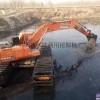 出租卡特呼和浩特湿地挖掘机出租水上挖掘机浮箱链条1314 1114354
