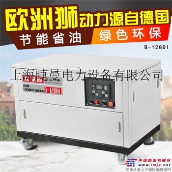 营业厅12kw低噪音汽油发电机