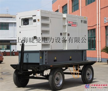 工程用100kw柴油发电机带拖车