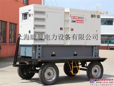 工程用100kw柴油发电机带拖车