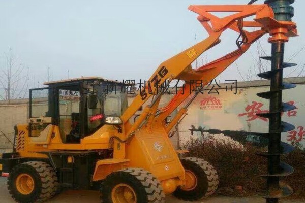 厂家直销 20型装载式电线杆打桩机 铲车式挖坑机
