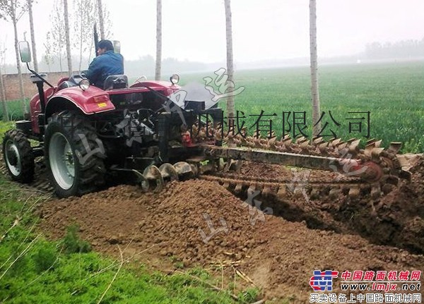 雙鏈條開溝機 單鏈開溝機 開槽機價格 水渠管道開溝機機