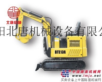 供應北唐BTE13A挖掘機1.3噸農用挖掘機洛陽微小型挖掘機廠家