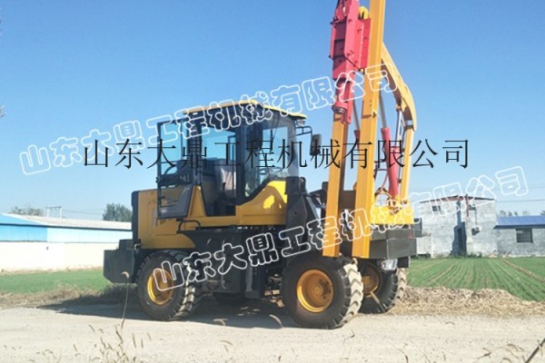 鏟車式護欄打樁機 裝載機公路護欄打樁機 公路打樁機批發價