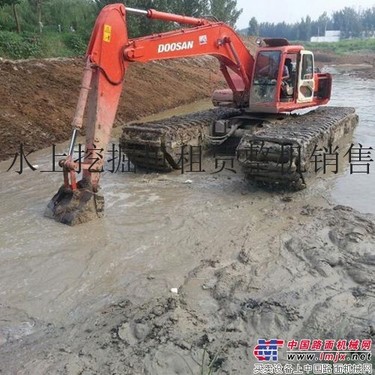 出租水挖出租改装水陆挖掘机租赁改装13141114354