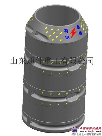 供应通佳塑料电杆防撞墩生产设备