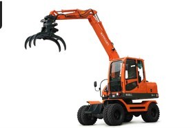 供應新源XY75W-輪式夾木機輪式挖掘機