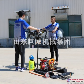 双人背包岩石钻机 便携式30米背包钻机大马力小噪音的地质勘探钻机
