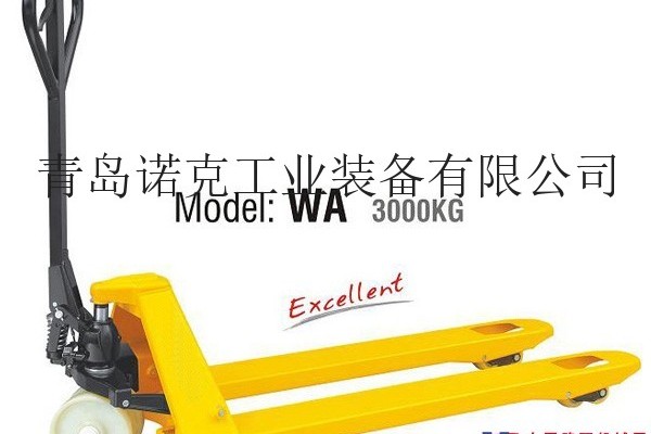 青島諾克WA3噸手動液壓搬運車價格|青島手動叉車廠家直銷