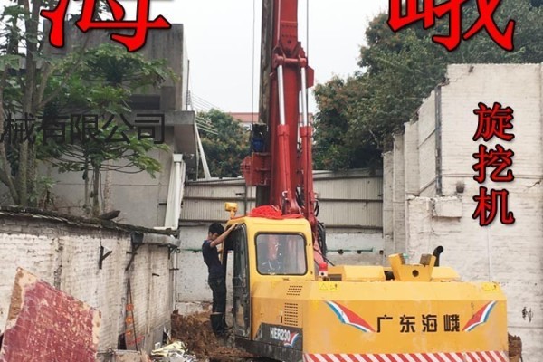 深圳海峨旋挖鑽機流沙護壁液壓打樁機 租賃