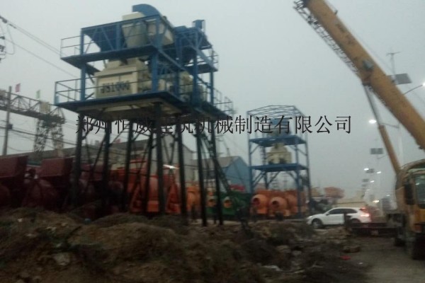 鄭州恒威建廠家直售多型號混凝土攪拌站