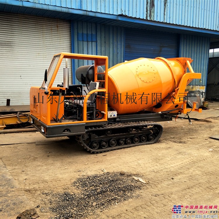 小型履帶罐車拉混凝土 散裝水泥橡膠履帶罐車 重型履帶式運輸車