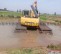水挖機出租租賃水上挖掘機可以挖魚池河道清淤嗎省時省事