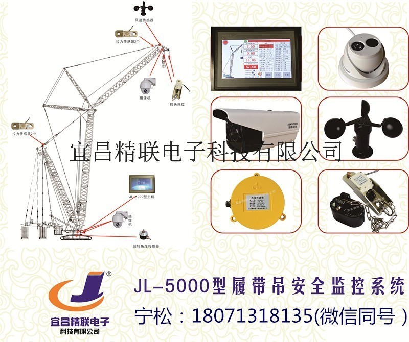 供應精聯電子JL-5000履帶吊安全監控係統