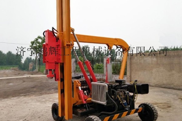 供應鴻輝HG-260打樁機 公路護欄打樁機 高速公路護欄打樁機