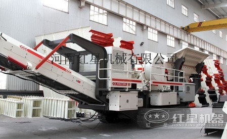 时产200吨可移动履带式碎石机价格低可开到砂厂JYX75
