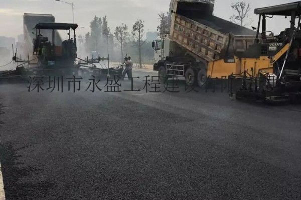 深圳东莞沥青路面工程承包施工划线-永盛工程建设公司
