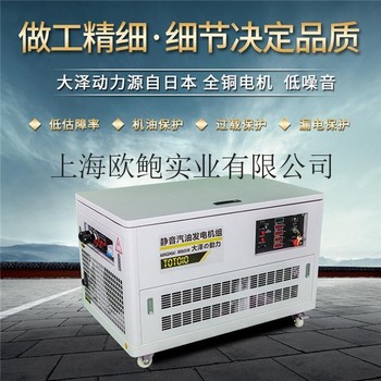 封闭式10千瓦汽油发电机