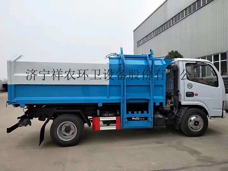 大型多功能挂桶垃圾车生产厂家出售东风多利卡垃圾转运车多少钱