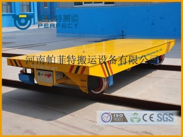 工业设备运输轨道平车20T电动平板车驱动重载蓄电池轨道搬运车