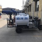 环保型电动雾炮洒水车厂家  小型工地移动式三轮洒水车