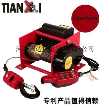 供应TIANXI200-400kg升降机厂家直销变频德式卷扬机多功能提升机