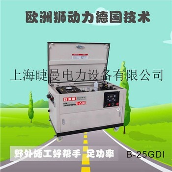 25kw静音汽油发电机售价