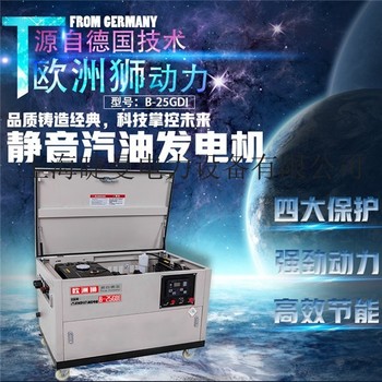 25kw静音汽油发电机售价
