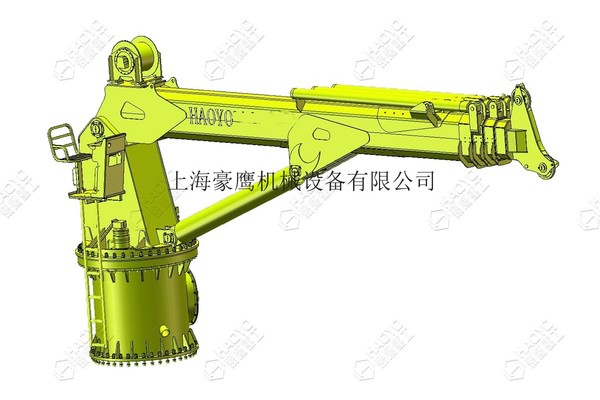 伸縮式臂架海上船貨起重機