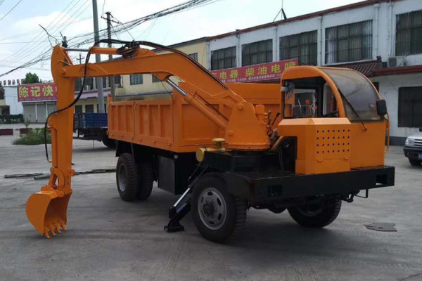490-2驅挖掘裝載機 拉沙拉土車載式挖掘機 隨車挖掘機