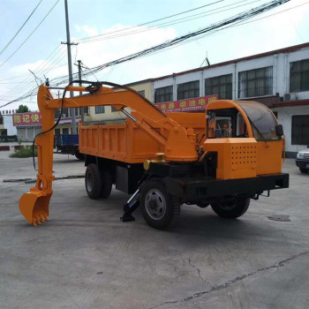 490-2驱挖掘装载机 拉沙拉土车载式挖掘机 随车挖掘机