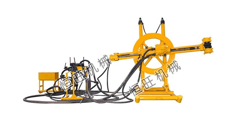 供應恒旺鑽機導軌式鑿岩機礦山開采鑽孔多角度鑽孔水平鑽孔