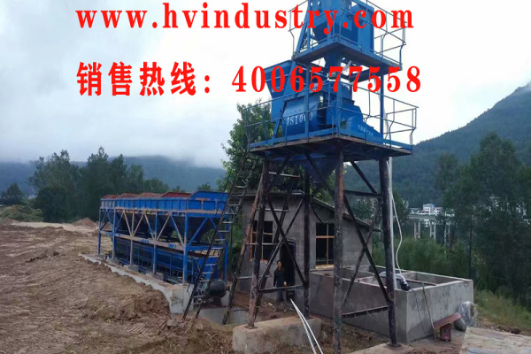 廣西南寧地區廠家低價供應HZS50混凝土攪拌站