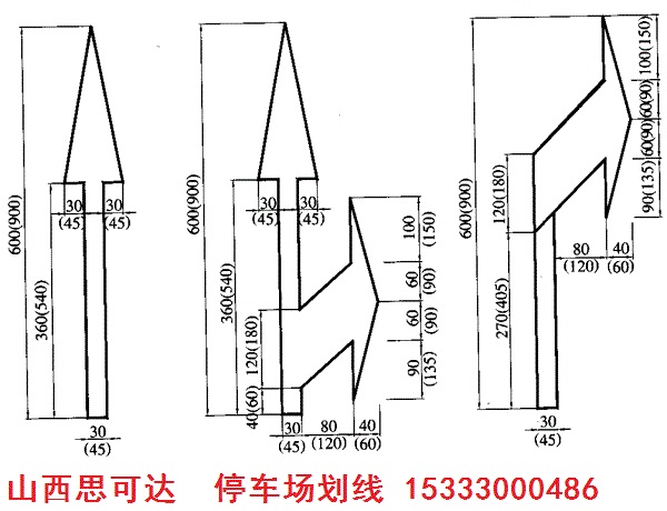 立體車庫劃線車位線停車場車道線圖形文字劃線減速標線