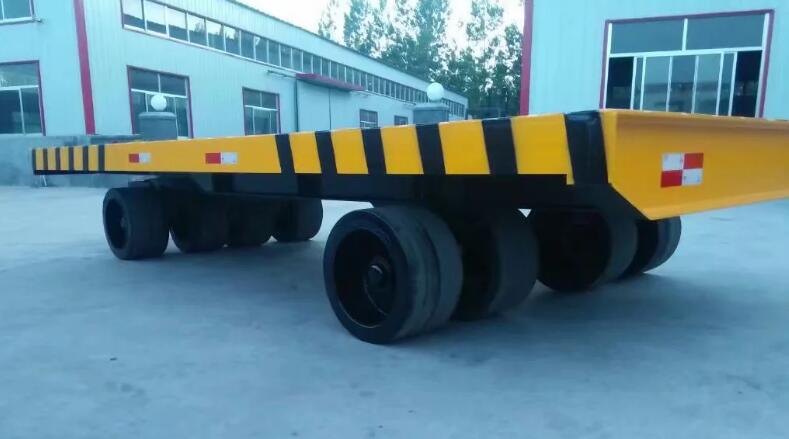 生产平板拖车8米 工业运输拖车 80吨重型平板拖车定做