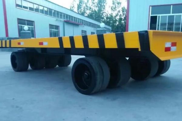 生產平板拖車8米 工業運輸拖車 80噸重型平板拖車定做