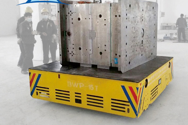供应100吨百特BWP蓄电池无轨平车遥控铅锭搬运车