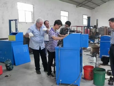 48钢管57钢管脚手架钢管缩管机 压管机 可调头钢管压管压头机