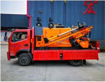 供应渝宏6108（10-13）车载式公路护栏钻孔机重庆厂家