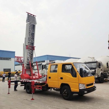 韩国进口云梯车 32米沙石料搬运车 30米无线遥控高空作业车