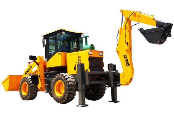 供應起揚QZ30-25挖掘裝載機工程農用兩頭忙前鏟後挖一體機